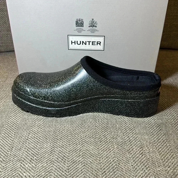 NWT HUNTER Boots Women’s Play Starcloud Clog Slip On Shoe Glitter Size 11 - Picture 6 of 13